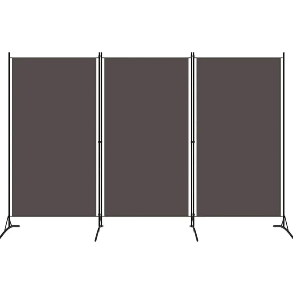 vidaXL Kamerscherm met 3 panelen 260x180 cm antraciet
