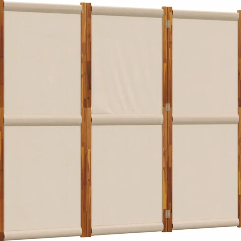 vidaXL Kamerscherm met 3 panelen 210x180 cm taupe