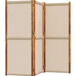 vidaXL Kamerscherm met 3 panelen 210x180 cm taupe