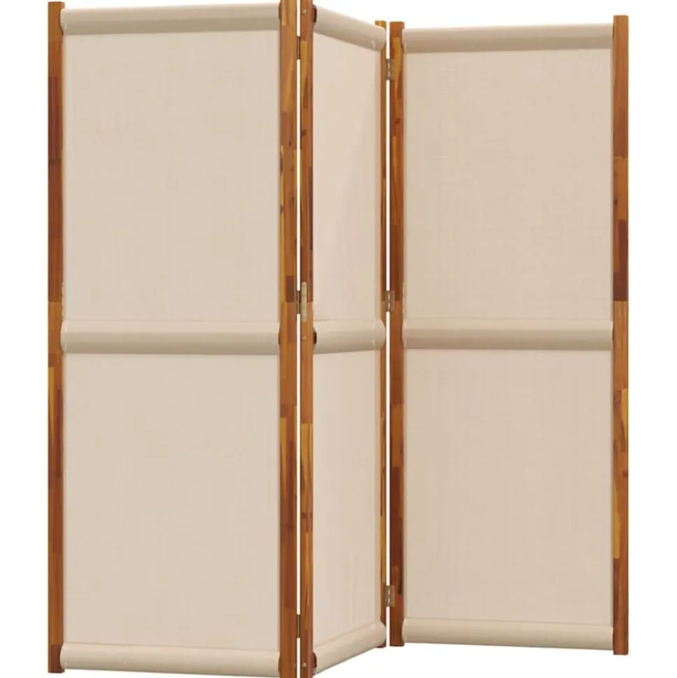 vidaXL Kamerscherm met 3 panelen 210x180 cm taupe