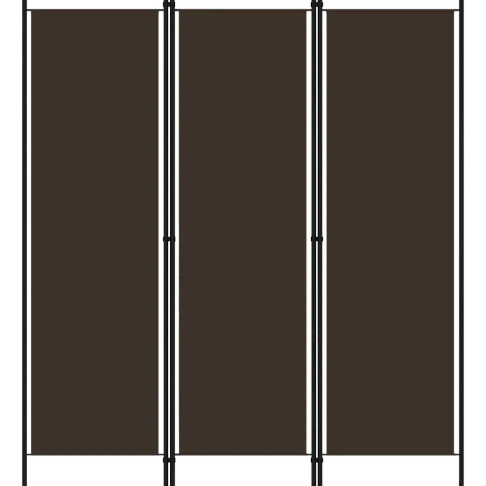 vidaXL Kamerscherm met 3 panelen 150x180 cm bruin