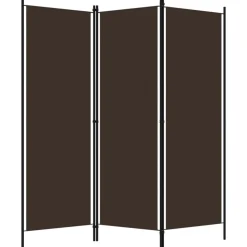 vidaXL Kamerscherm met 3 panelen 150x180 cm bruin