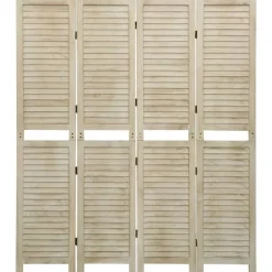 vidaXL Kamerscherm met 4 panelen massief paulowniahout