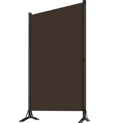 vidaXL Kamerscherm met 3 panelen 260x180 cm bruin