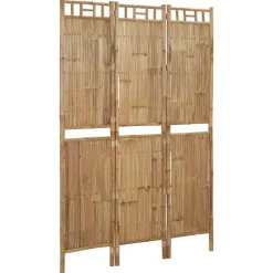 vidaXL Kamerscherm met 3 panelen 120x180 cm bamboe