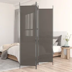 vidaXL Kamerscherm met 3 panelen 150x200 cm stof antracietkleurig