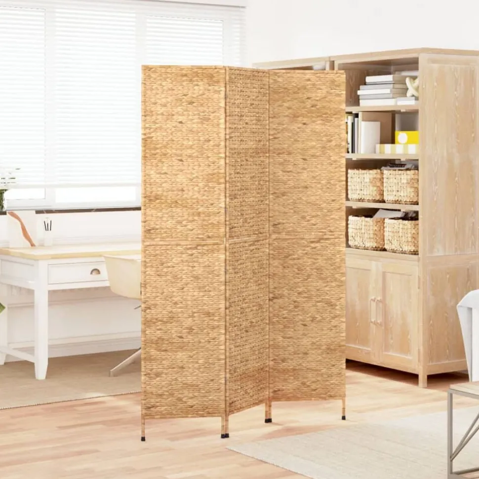 vidaXL Kamerscherm met 3 panelen 122x180 cm waterhyacint