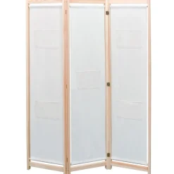 vidaXL Kamerscherm met 3 panelen 120x170x4 cm stof crème