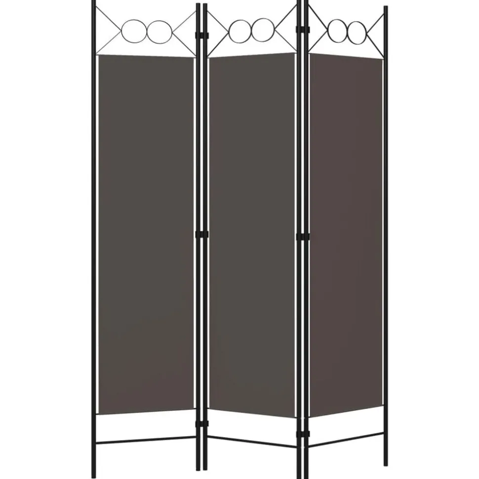 vidaXL Kamerscherm met 3 panelen 120x180 cm antraciet