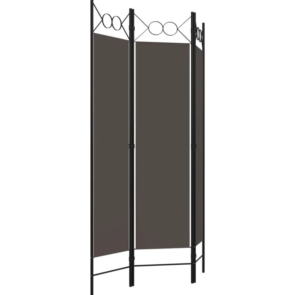 vidaXL Kamerscherm met 3 panelen 120x180 cm antraciet