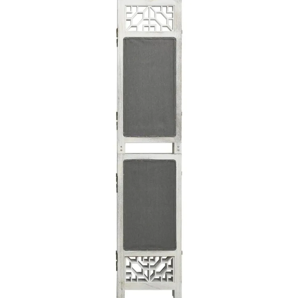 vidaXL Kamerscherm met 3 panelen 105x165 cm stof grijs
