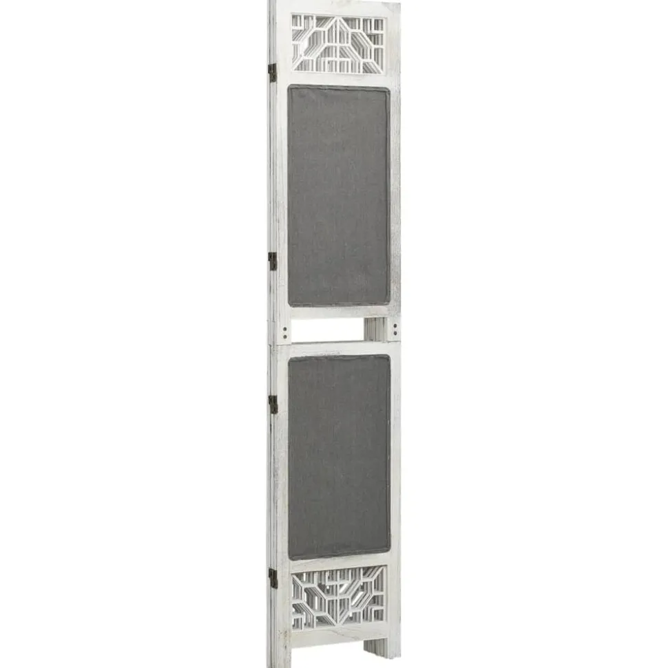 vidaXL Kamerscherm met 3 panelen 105x165 cm stof grijs
