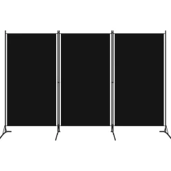 vidaXL Kamerscherm met 3 panelen 260x180 cm zwart