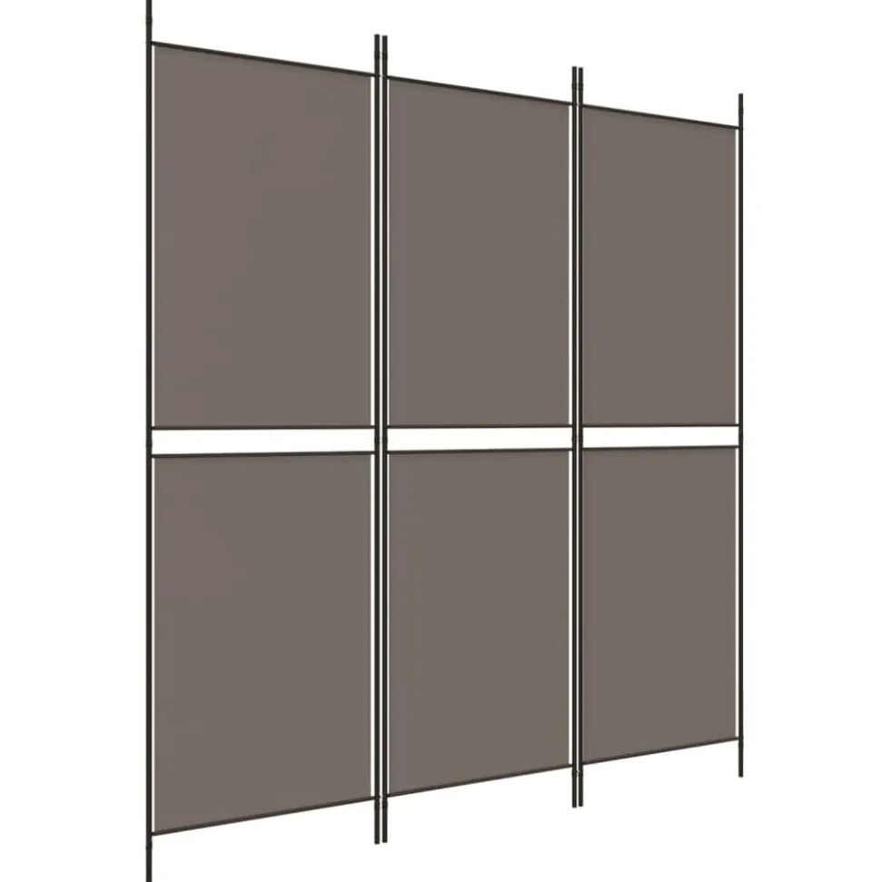 vidaXL Kamerscherm met 3 panelen 150x180 cm stof antracietkleurig