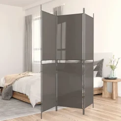 vidaXL Kamerscherm met 3 panelen 150x180 cm stof antracietkleurig