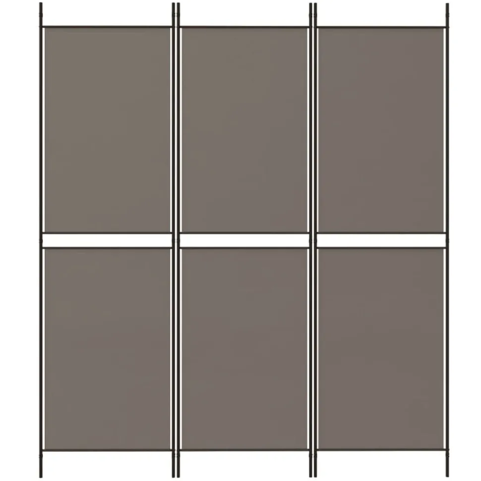 vidaXL Kamerscherm met 3 panelen 150x180 cm stof antracietkleurig