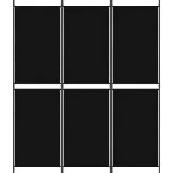 vidaXL Kamerscherm met 3 panelen 150x180 cm stof zwart