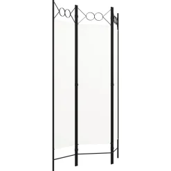 vidaXL Kamerscherm met 3 panelen 120x180 cm wit