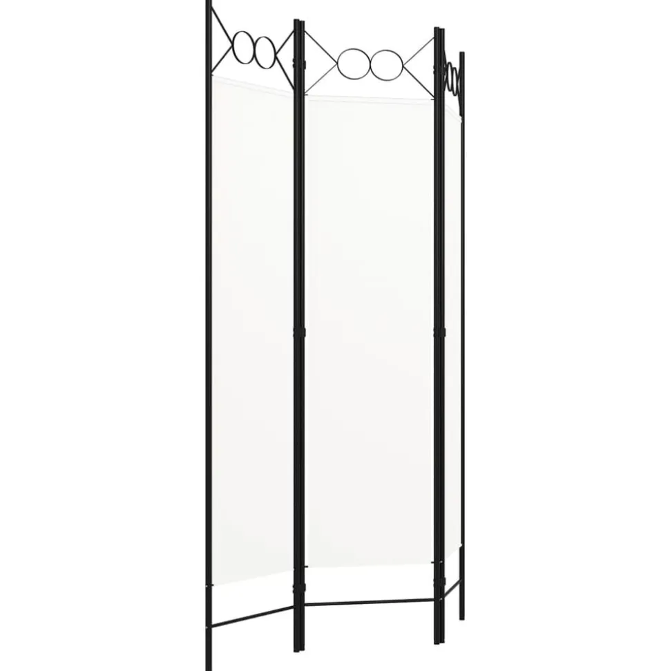 vidaXL Kamerscherm met 3 panelen 120x180 cm wit