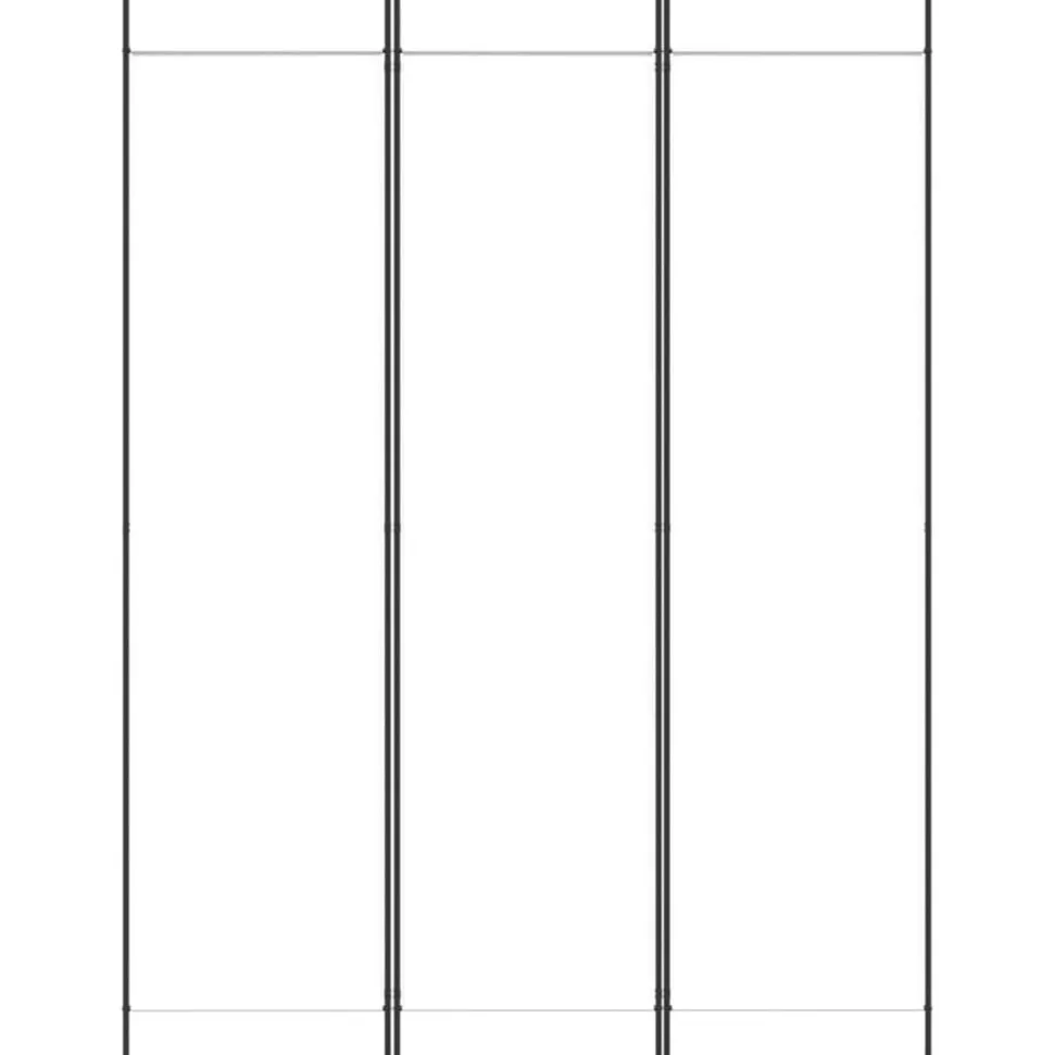 vidaXL Kamerscherm met 3 panelen 150x200 cm stof wit