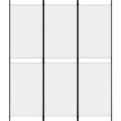 vidaXL Kamerscherm met 3 panelen 150x180 cm stof wit