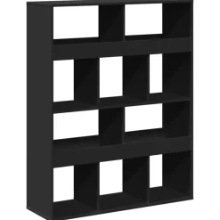 vidaXL Kamerscherm 100x33x125,5 cm bewerkt hout zwart