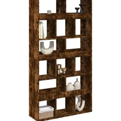 vidaXL kamerscherm 100x33x187,5 cm bewerkt hout gerookt eikenkleurig