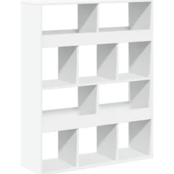 vidaXL Kamerscherm 100x33x125,5 cm bewerkt hout wit