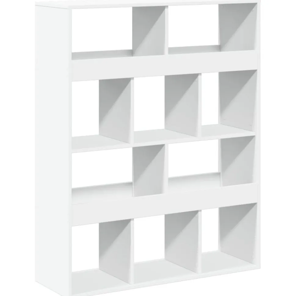 vidaXL Kamerscherm 100x33x125,5 cm bewerkt hout wit