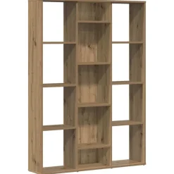 vidaXL Kamerscherm/boekenkast 100x24x140 cm bewerkt hout eikenkleurig