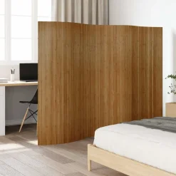 vidaXL Kamerschermbreedte 250 cm hoogte 165 cmbamboe bruin