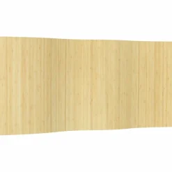 vidaXL Kamerschermbreedte 400 cm hoogte 165 cmbamboe lichtnaturel