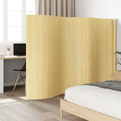 vidaXL Kamerschermbreedte 400 cm hoogte 165 cmbamboe lichtnaturel