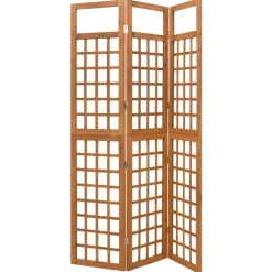 vidaXL Kamerscherm/trellis met 3 panelen 121x180,5 cm vurenhout