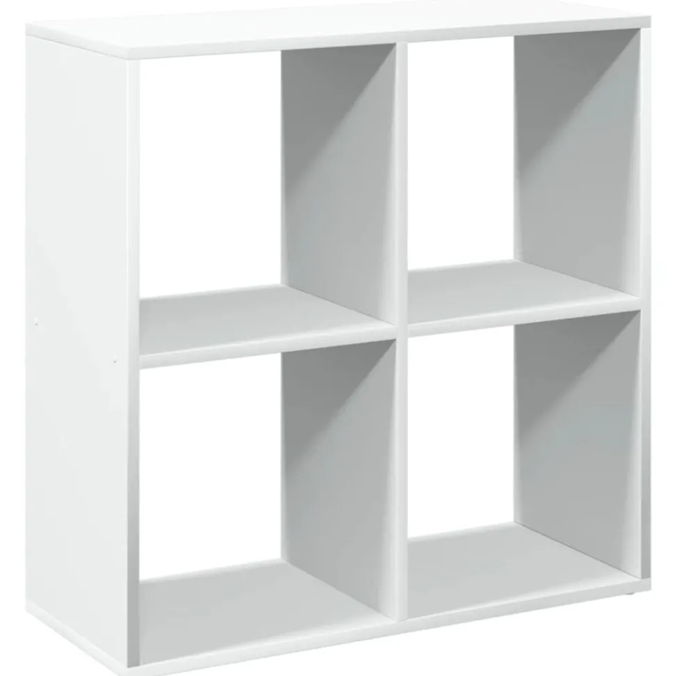 vidaXL Kamerverdeler Boekenkast Wit 69,5x29x69,5 cm Bewerkt Hout