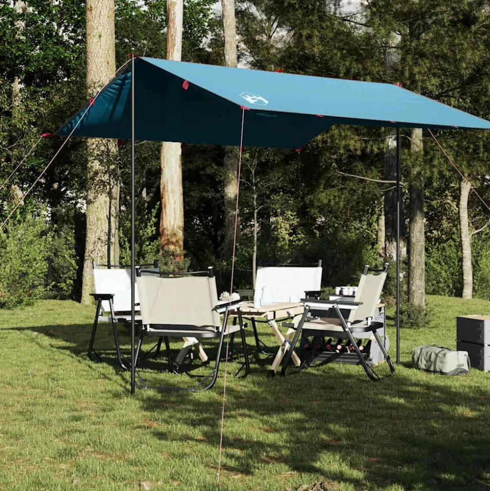 vidaXL Kampeerluifel waterdicht 300x294 cm blauw