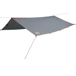 vidaXL Kampeerluifel waterdicht 300x294 cm grijs en oranje