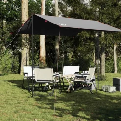 vidaXL Kampeerluifel waterdicht 300x294 cm grijs en oranje