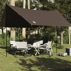 vidaXL Kampeerluifel waterdicht 438x376x212 cm bruin
