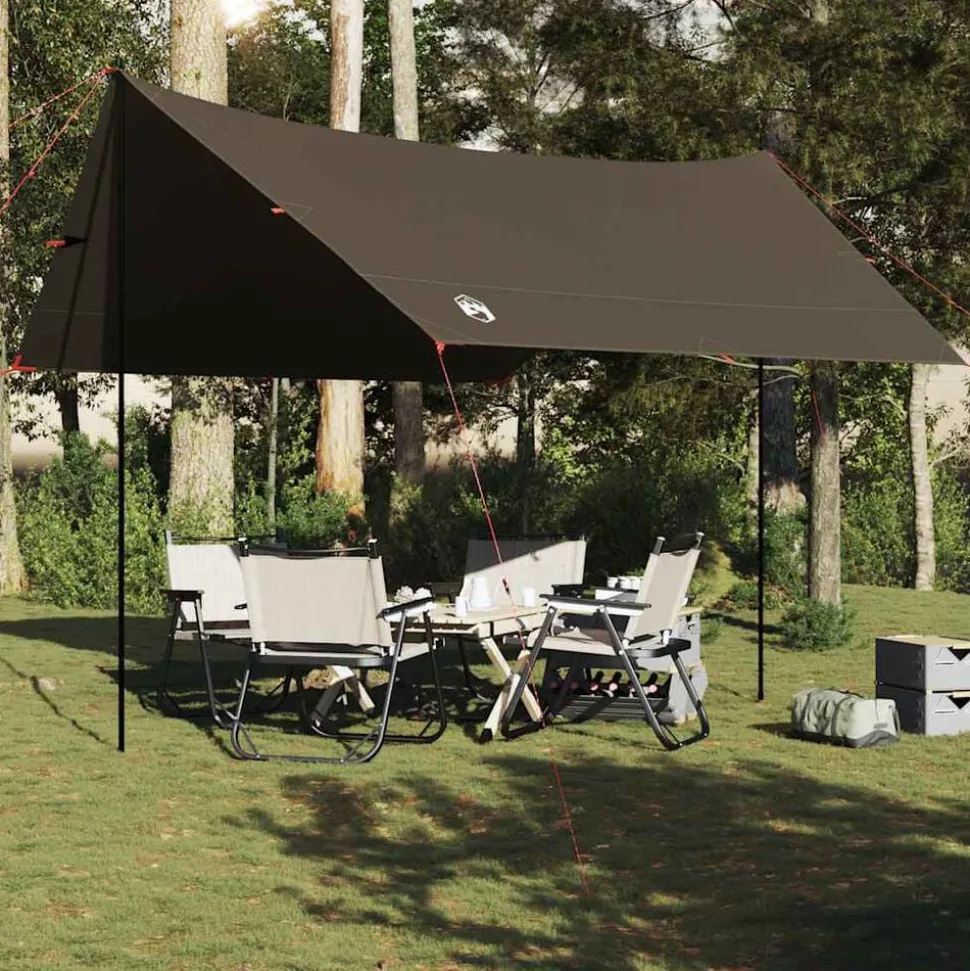 vidaXL Kampeerluifel waterdicht 438x376x212 cm bruin