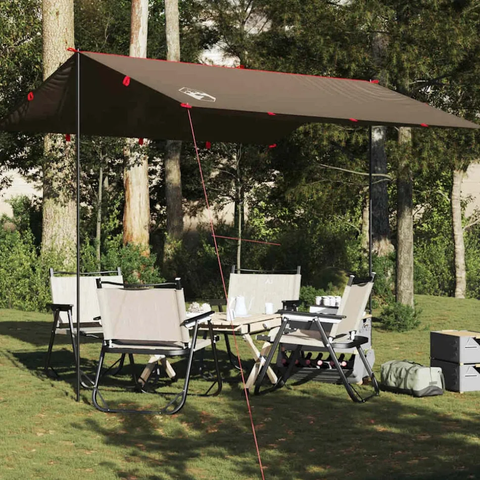 vidaXL Kampeerluifel waterdicht 306x306 cm bruin