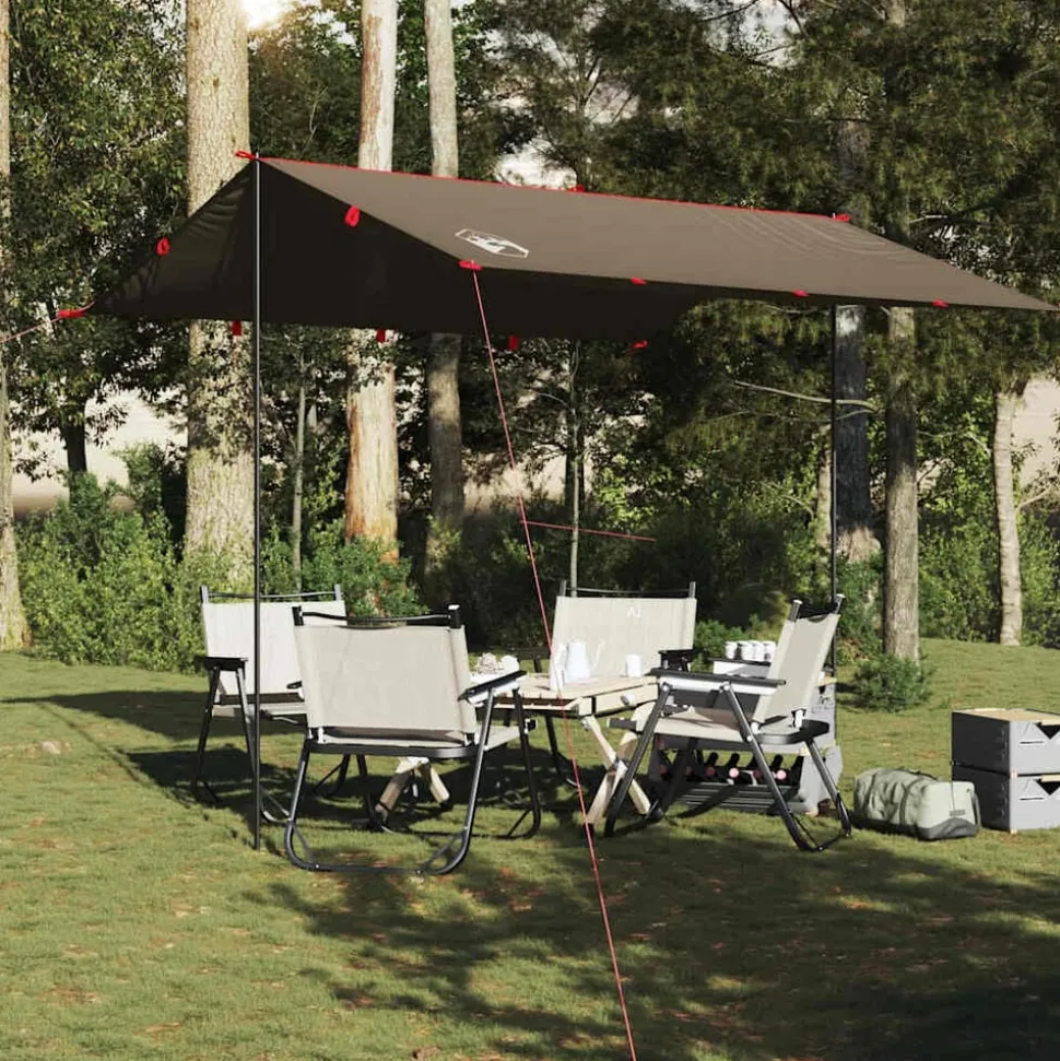 vidaXL Kampeerluifel waterdicht 306x306 cm bruin