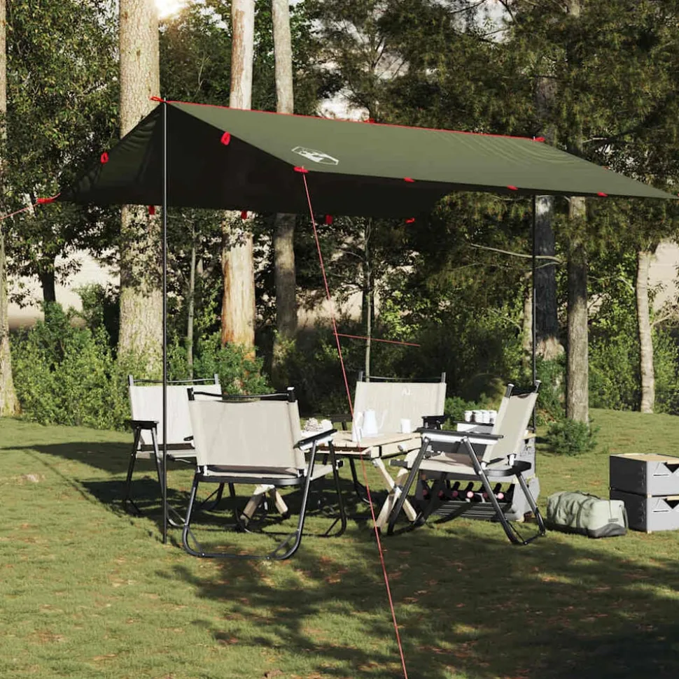 vidaXL Kampeerluifel waterdicht 306x306 cm olijfgroen