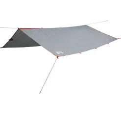 vidaXL Kampeerluifel waterdicht 300x294 cm grijs en oranje