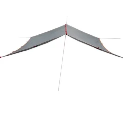 vidaXL Kampeerluifel waterdicht 300x294 cm grijs en oranje