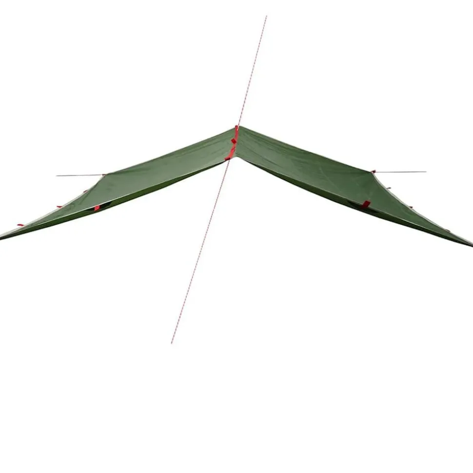 vidaXL Kampeerluifel waterdicht 300x294 cm groen