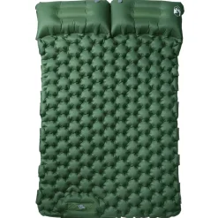 vidaXL Kampeermatras met kussens zelfopblazend 2-persoons groen