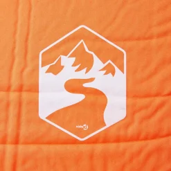 vidaXL Kampeermatras met kussen zelfopblazend 1-persoons oranje