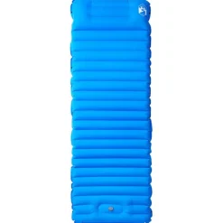 vidaXL Kampeermatras met kussen zelfopblazend 1-persoons blauw