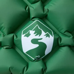 vidaXL Kampeermatras met kussen opblaasbaar 1-persoons groen